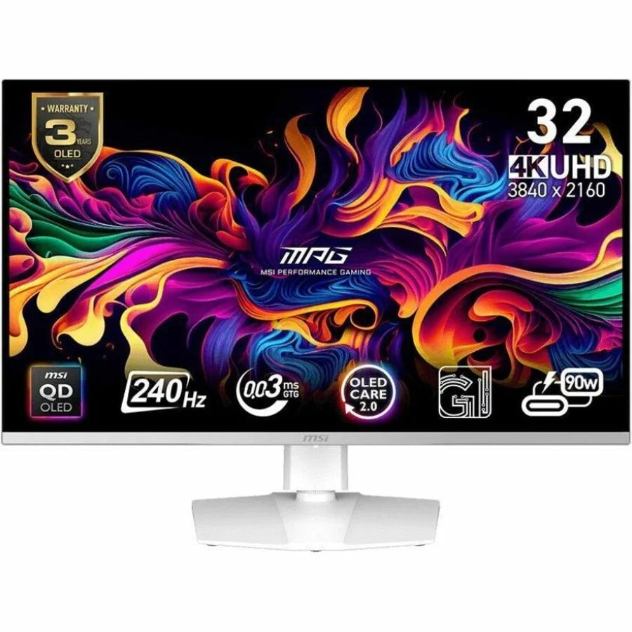 MSI MPG 321CURX QD-OLED 32” 4K Curvo – Precisión y Potencia en 4K