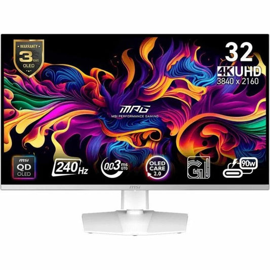 MSI MPG 321CURX QD-OLED 32” 4K Curvo – Precisión y Potencia en 4K