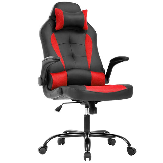 Silla Gaming Ergonómica Ajustable – Diseño Racing, Altura Regulable, Soporte Lumbar